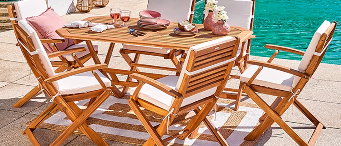 Mobiliário decoração de verão