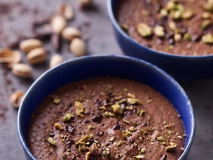 Papas de aveia com chocolate negro