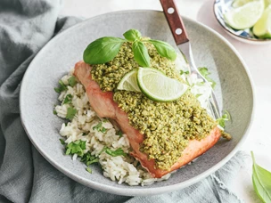 Salmão com Crosta de Ervas