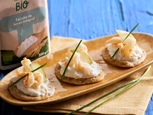 imagem de Blinis Gorgonzola Camarao