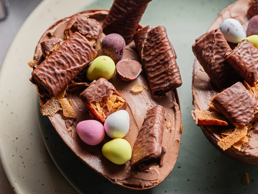 Receita de Ovos de Chocolate Recheados