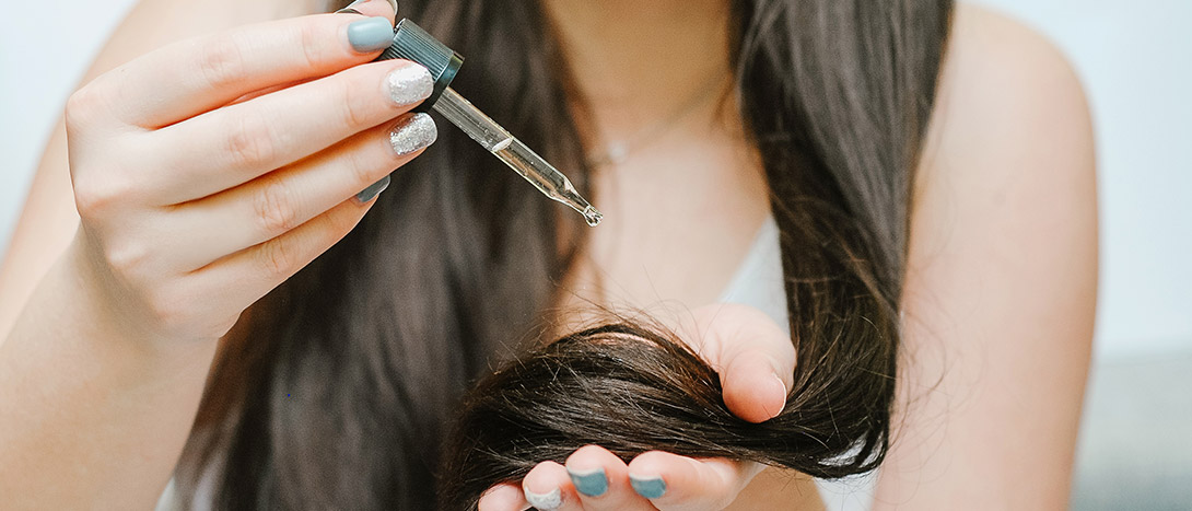 Óleo para o cabelo