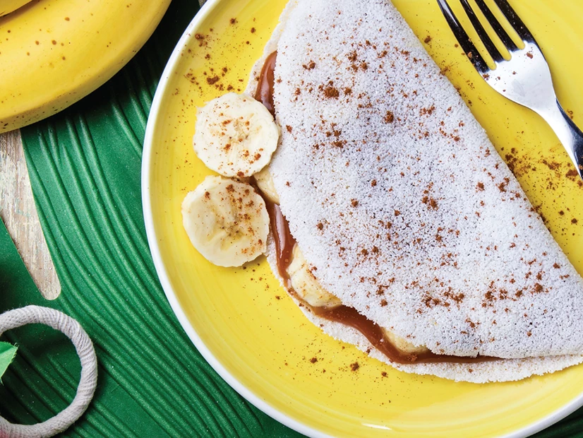 Crepe de Tapioca de Banana