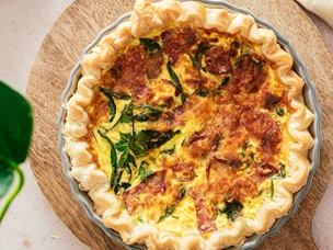 Quiche de Espinafres e Bacon