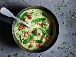 Caril Verde de Peixe Tailandês