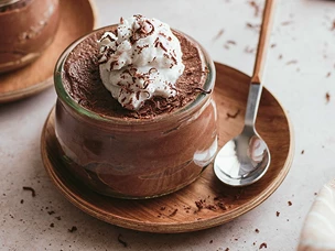 Mousse de Chocolate com Leite de Coco