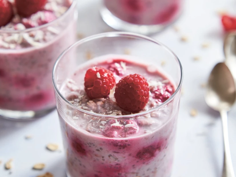 Papas de Aveia (Overnight Oats) com Leite de Coco