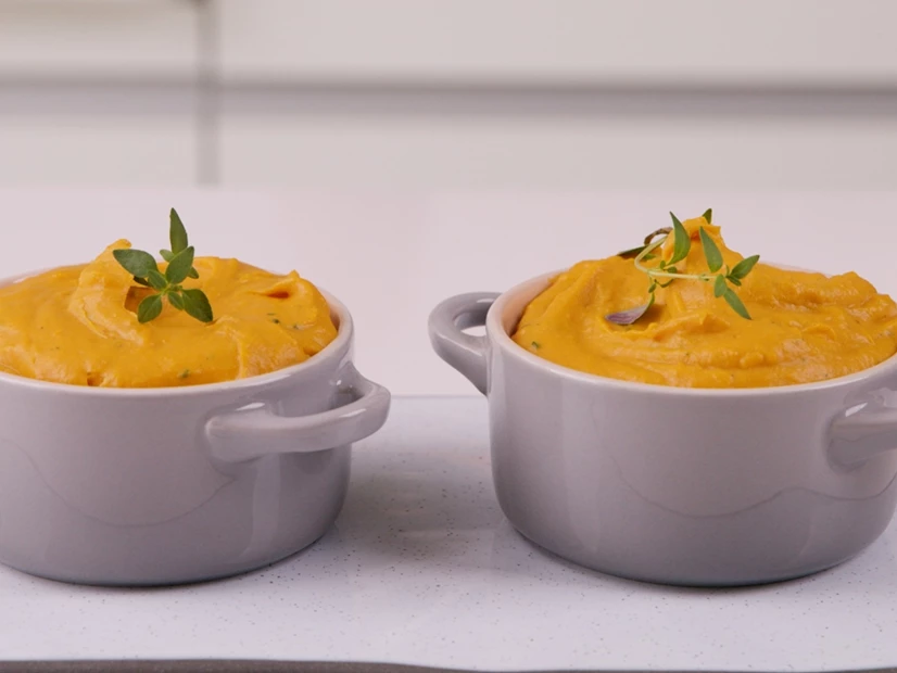 imagem de puré de batata doce