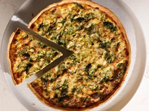 imagem de Quiche de frango e brócolos